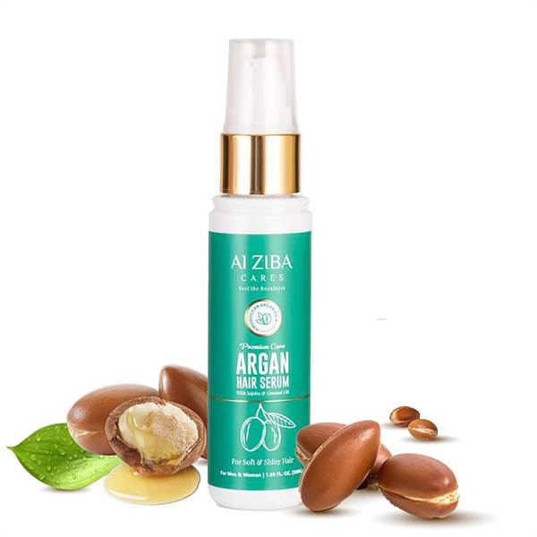 Alziba Cares Argan Hair Serum With Jojoba & Almond Oil